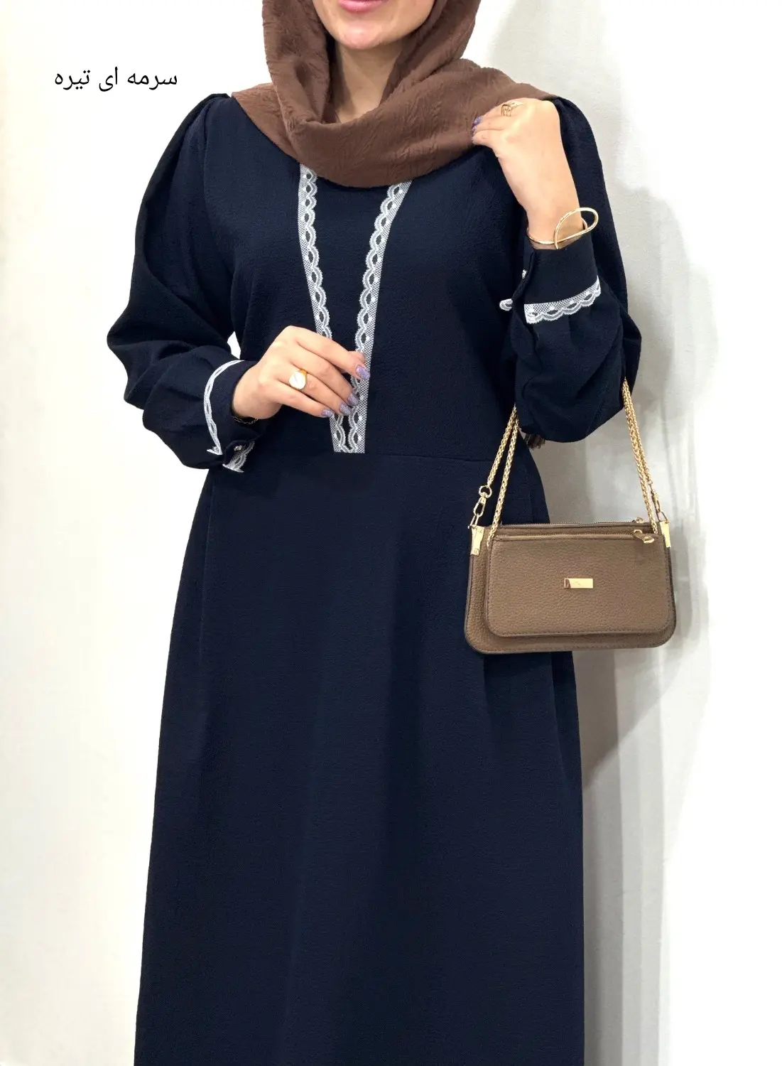 پیراهن مانتویی بلند آذر